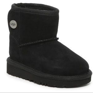 Size 10, Black UGG Boots for little girls.
